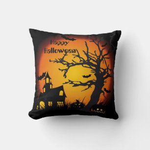 Halloween-Kissen aus Polyester 16" x 16"/Spooky Kissen