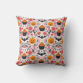 Halloween-Kissen | Florals, Pumpkin & Bats Kissen