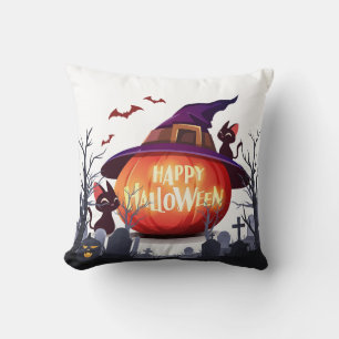 Halloween-Kissen - Kürbis und Nachtmagie Kissen