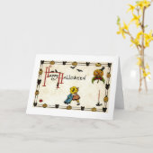 Halloween Kisses Karte (Gelbe Blume)