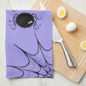 Halloween Kitchen Handtuch Dancing Spiders (Viertel Falte)