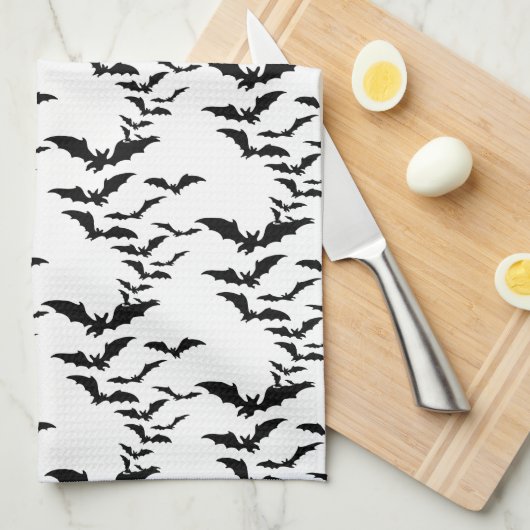 Halloween Kitchen Handtuchbäder Geschirrtuch (Viertel Falte)