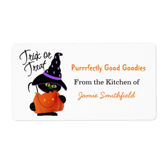 Halloween Kitchen Labels (Vorne)