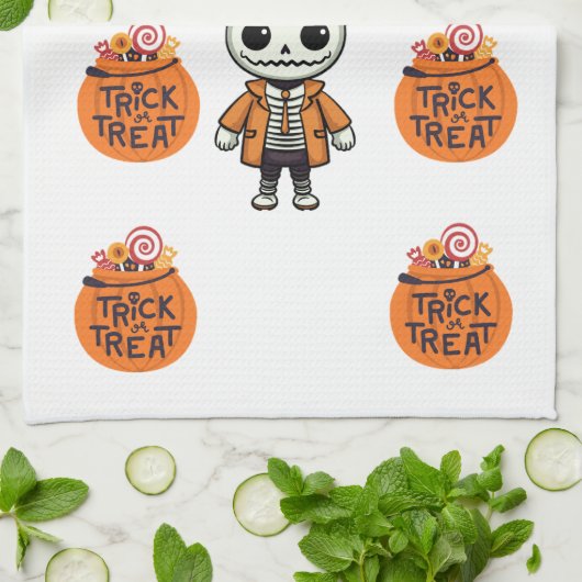 Halloween Kitchen Teetuch Geschirrtuch (Gefaltet)