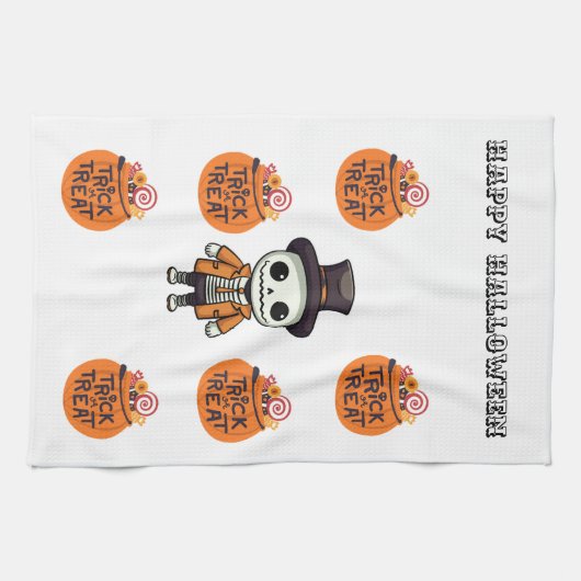 Halloween Kitchen Teetuch Geschirrtuch (Horizontal)