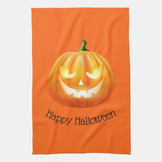 Halloween Kitchen Towel Pumpkin Geschirrtuch (Vertikal)