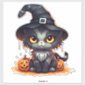 Halloween Kitten Aufkleber (Blatt)