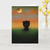 Halloween Kitten Card von Molly Harrison Karte (Gelbe Blume)