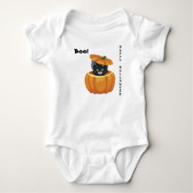 Halloween Kitten in Pumpkin