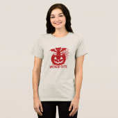 Halloween Kitten mit Bat Wings Pumpkin T Shirt (Vorderseite voll)