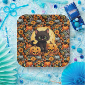 Halloween Kitten Pappteller (Party)