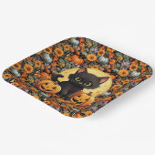 Halloween Kitten Pappteller (Gewinkelt)