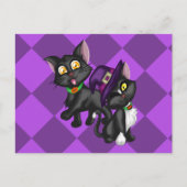 Halloween Kittens Postkarte (Vorderseite)