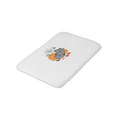 Halloween Kitty and Spiders Classic T - Shirt Badematte (Schrägansicht)