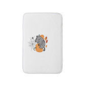 Halloween Kitty and Spiders Classic T - Shirt Badematte (Vorderseite Vertikal)