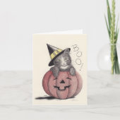Halloween Kitty Card Karte (Vorderseite)