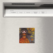 Halloween Kitty Cat Fairy Magnet (In Situ (Geschirrspüler))