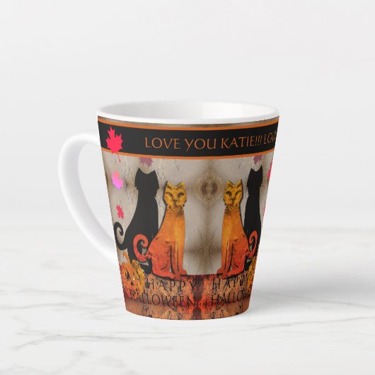 Halloween Kitty Cat Milchtasse (Linke Ecke)