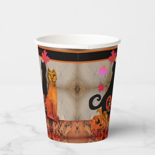 Halloween Kitty Cat Pappbecher (Rechts)