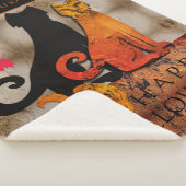 Halloween Kitty Cat Sherpadecke (3/4)