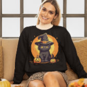 Halloween Kitty Cat zwitschern Sweatshirt
