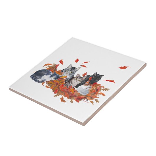 Halloween Kitty Cats Fliese (Seite)