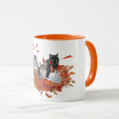 Halloween Kitty Cats Tasse (VorderseiteRechts)