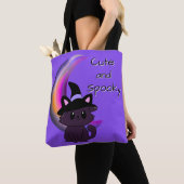 Halloween Kitty & Crescent Moon Niedlich Custom Tasche (Von Nahem)