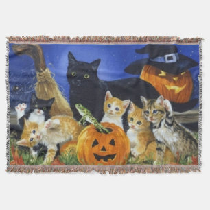 Halloween Kitty Family Decke