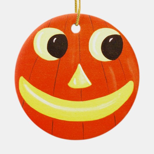 Halloween Kitty Keramikornament (Vorne)