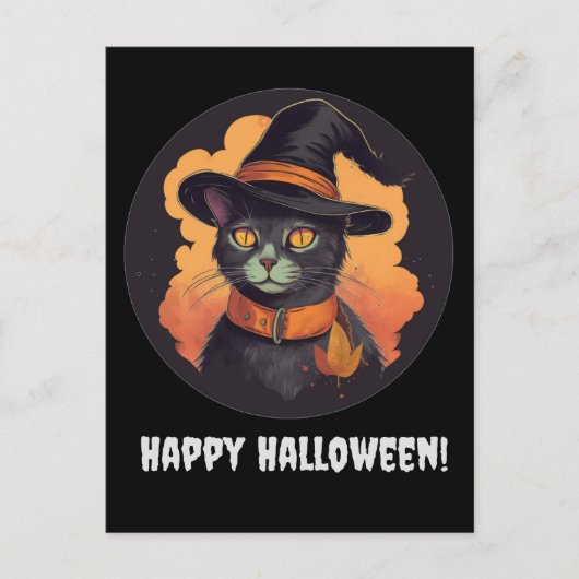 Halloween Kitty Postkarte (Vorderseite)