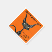 Halloween Kitty Serviette (Ecke)