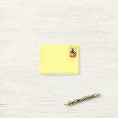 Halloween Kitty sitzt in der Kürbislaterne Post-it Klebezettel (Auf Schreibtisch)