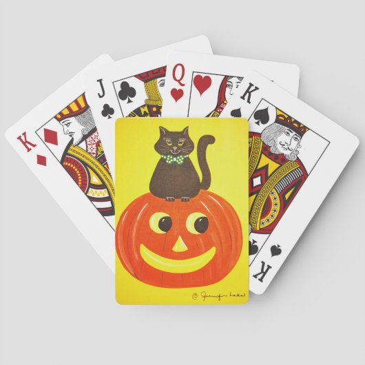 Halloween Kitty Spielkarten (Rückseite)