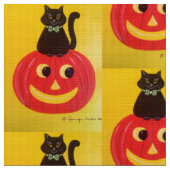 Halloween Kitty Stoff (Nahaufnahme)