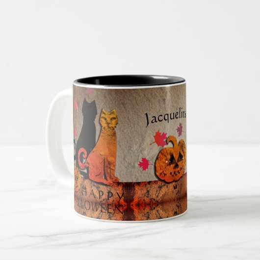 Halloween Kitty Tasse (Vorderseite Links)