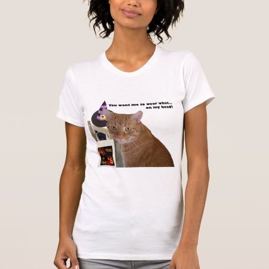 Halloween Kitty Wear Was Frauen T-Shirt (Vorderseite)