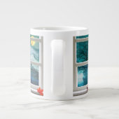 Halloween Kitty's schöne Night Jumbo-Tasse (Rückseite)