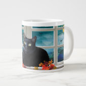 Halloween Kitty's schöne Night Jumbo-Tasse (Vorderseite Rechts)