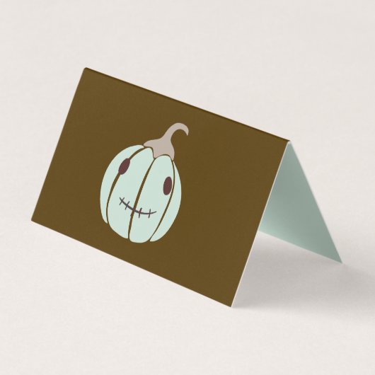 Halloween-Klassenaustausch Jagged Jack-O-Lantern Visitenkarten (Rückseite)