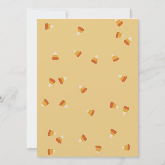 Halloween-Klassenkarte für Trick oder Behandlung v (Rückseite)