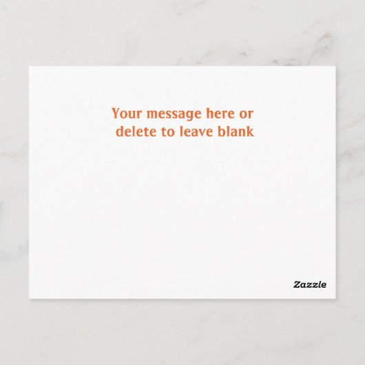 Halloween-Klassentrick oder Treathalter Postkarte (Rückseite)