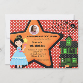 Halloween-Kleid (rot) Einladung
