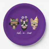 Halloween-Kleidung Pappteller (Vorderseite)