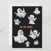 Halloween: Kleine Geister -  Einladung (Vorderseite)