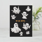 Halloween: Kleine Geister -  Einladung (Stehend Vorderseite)