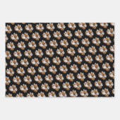 Halloween: Kleine Geister mit Kürbissen - Geschenkpapier Set (Vorderseite 3)