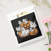 Halloween: Kleine Geister mit Kürbissen -  Geschenktütchen (Versiegelt)