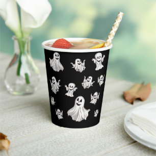 Halloween: Kleine Geister - Pappbecher