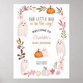 Halloween kleine Gespenster Begrüßungbaby-Dusche Poster (Vorne)